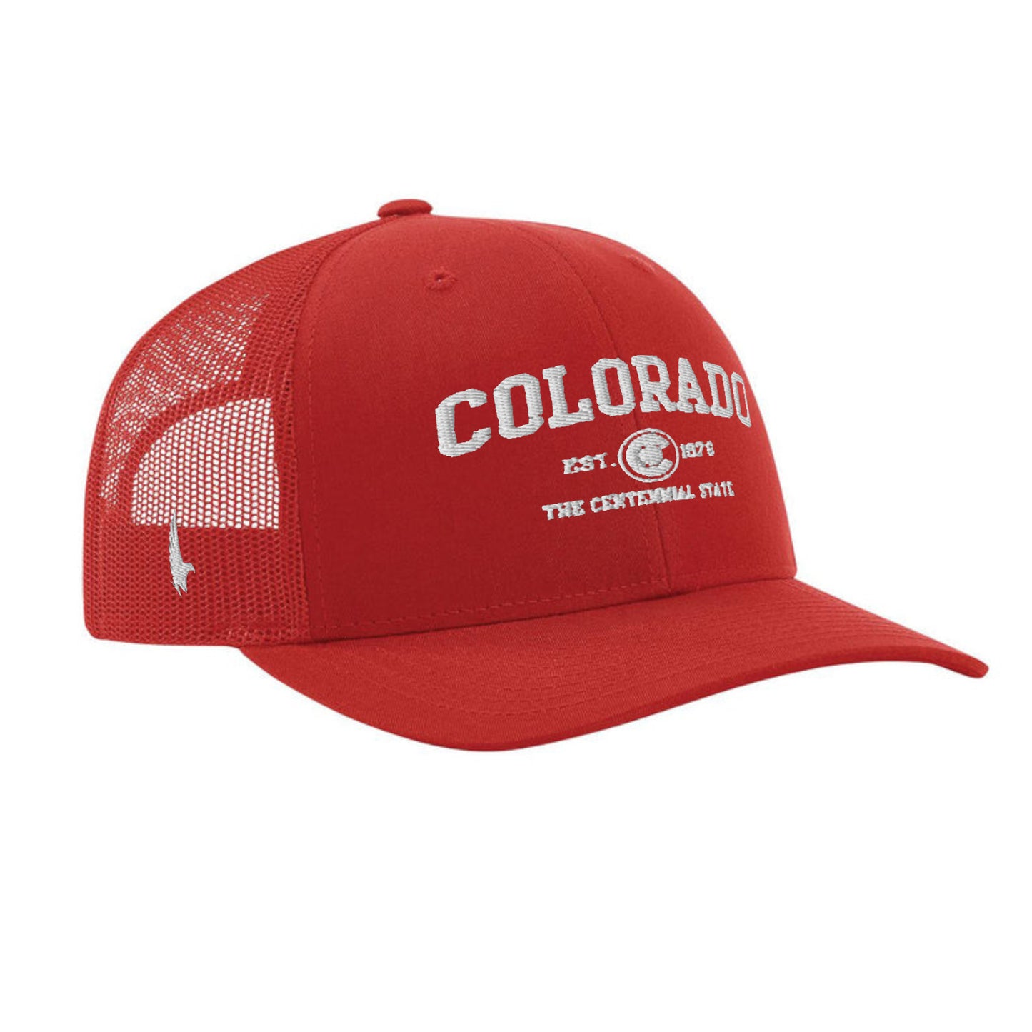 Loyalty Vibes Sportswear Colorado Trucker Hat Red White OS Loyalty Vibes