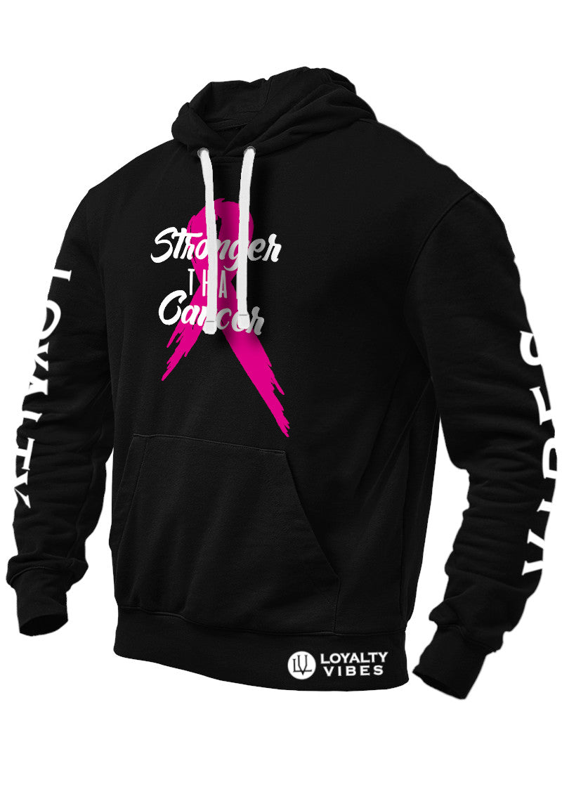 Loyalty Vibes Loyalty Vibes Stronger Than Cancer Graphic Hoodie Black
