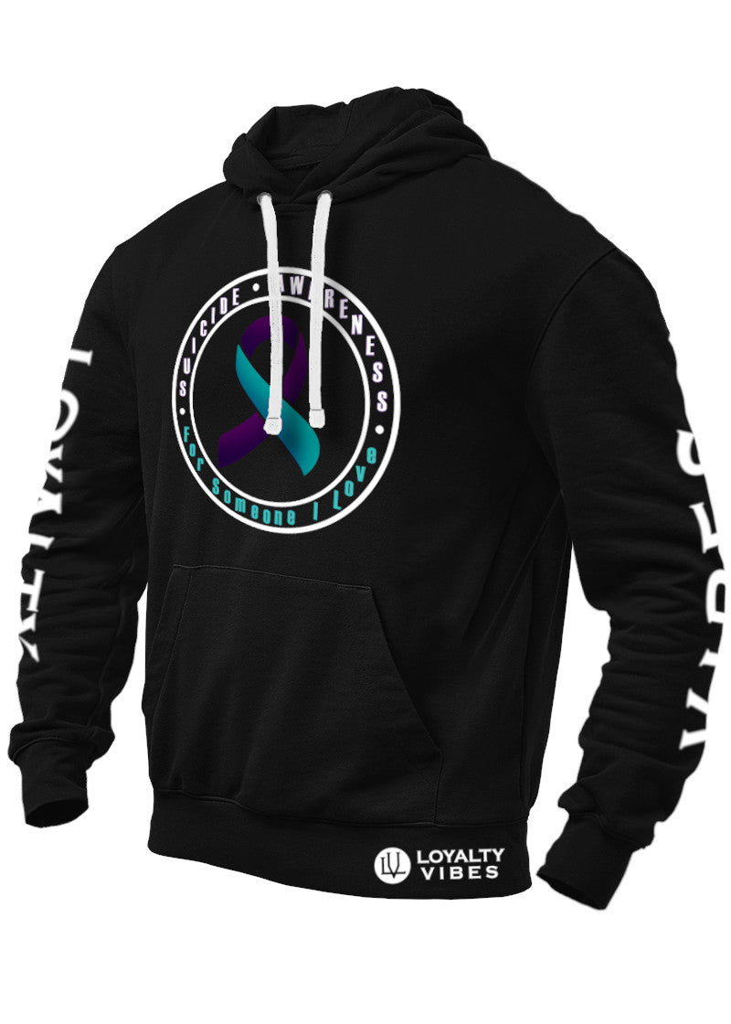 Loyalty Vibes Loyalty Vibes Suicide Awareness Prevention Graphic Hoodie Black White