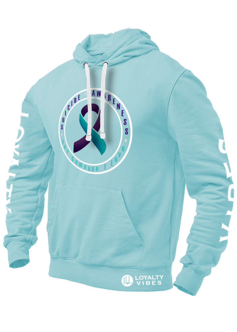 Loyalty Vibes Loyalty Vibes Suicide Awareness Prevention Graphic Hoodie Sky Blue