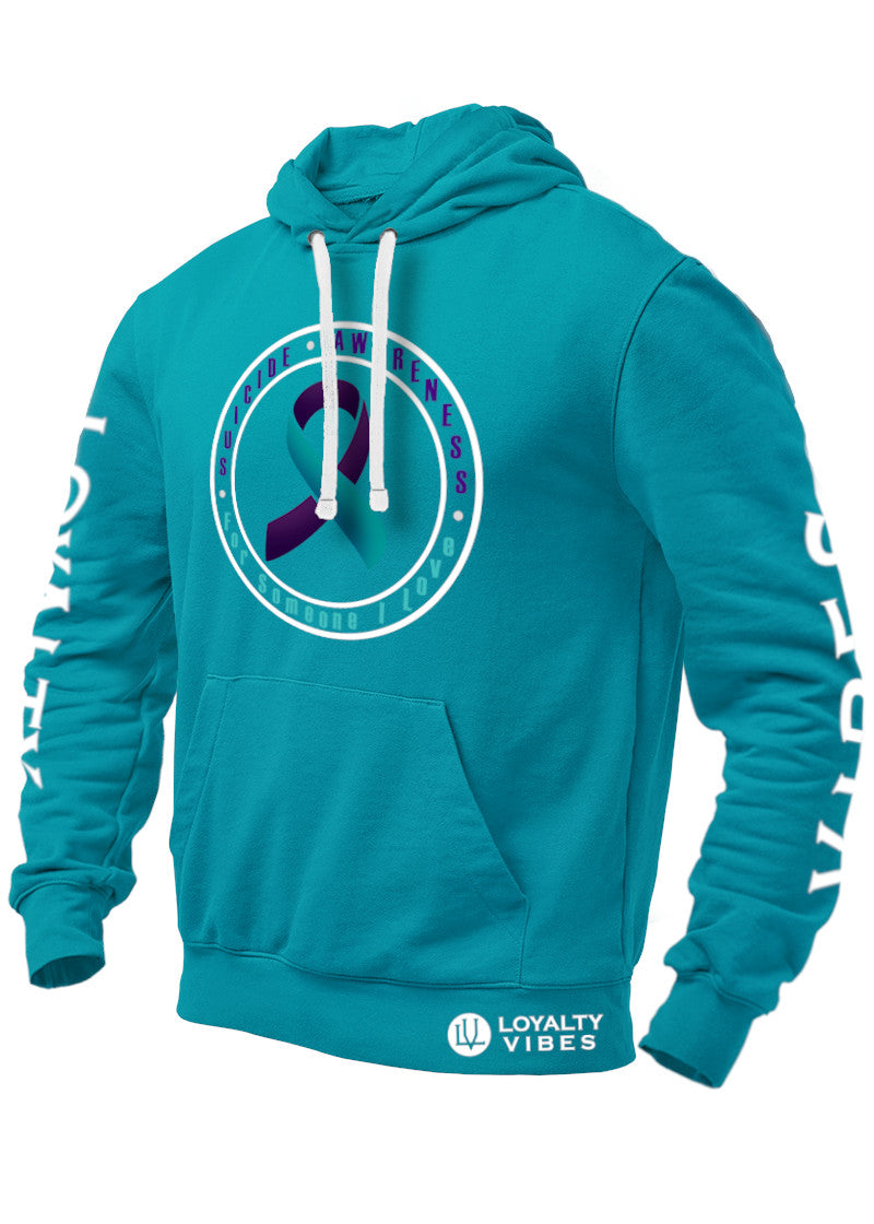 Loyalty Vibes Loyalty Vibes Suicide Awareness Prevention Graphic Hoodie Urban Blue