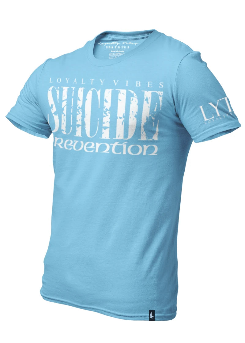 Suicide Prevention T-Shirt Baby Blue - Loyalty Vibes