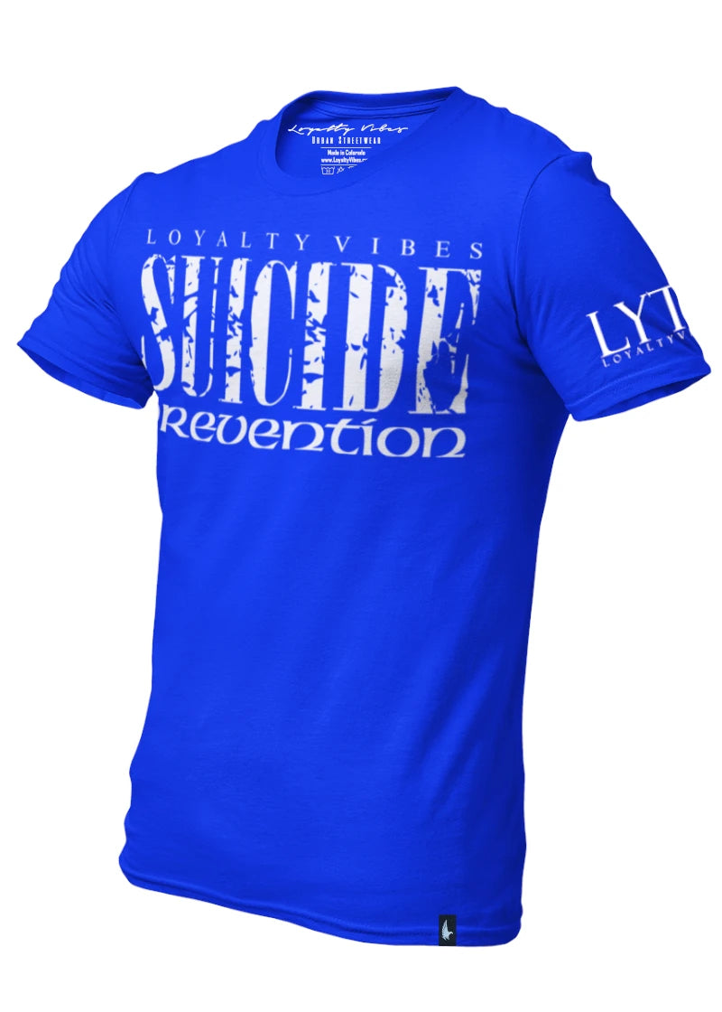 Suicide Prevention T-Shirt Blue - Loyalty Vibes