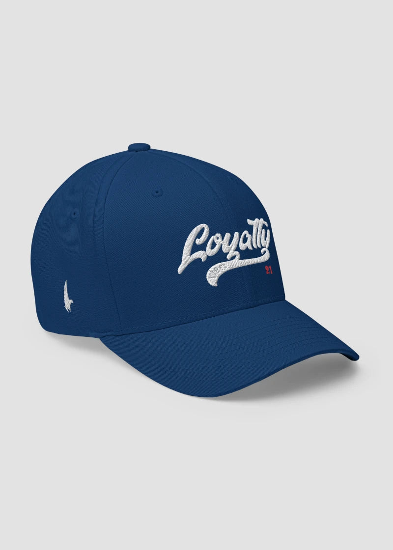 Varsity 21 Fitted Hat Blue - Loyalty Vibes