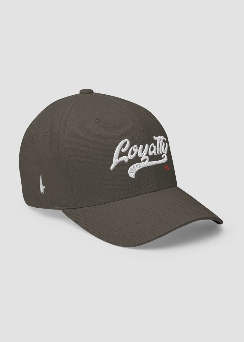 Varsity 21 Fitted Hat Charcoal Grey - Loyalty Vibes