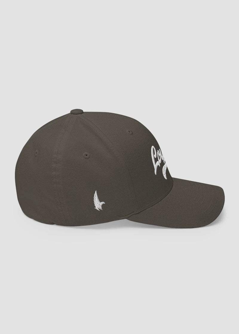 Varsity 21 Fitted Hat Charcoal Grey - Right - Loyalty Vibes