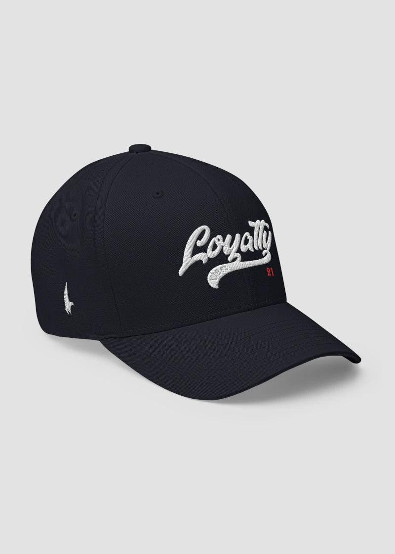 Varsity 21 Fitted Hat Midnight Navy Blue - Loyalty Vibes