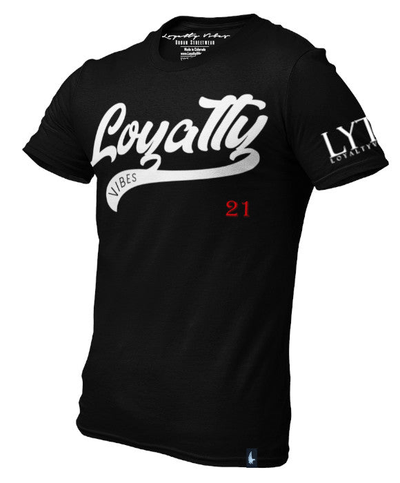 Loyalty Vibes Varsity 21 Loyalty T-Shirt Black Loyalty Vibes