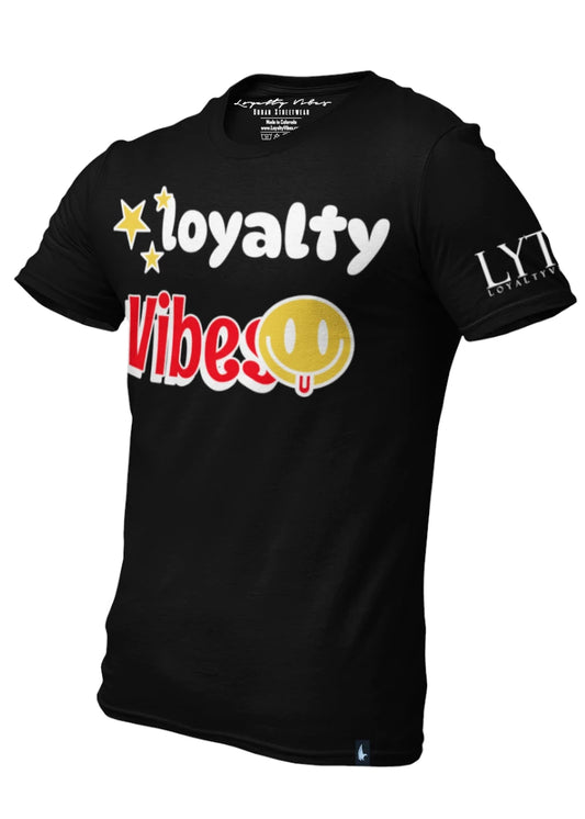 Loyalty Vibes Vitals Streetwear T-Shirt Black Loyalty Vibes