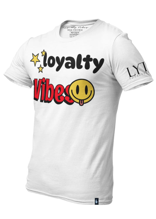 Loyalty Vibes Vitals Streetwear T-Shirt White Loyalty Vibes