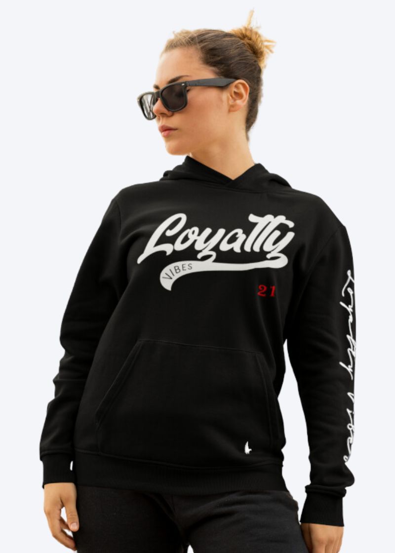 Loyalty Vibes Women's Loyalty Force Hoodie Black Loyalty Vibes
