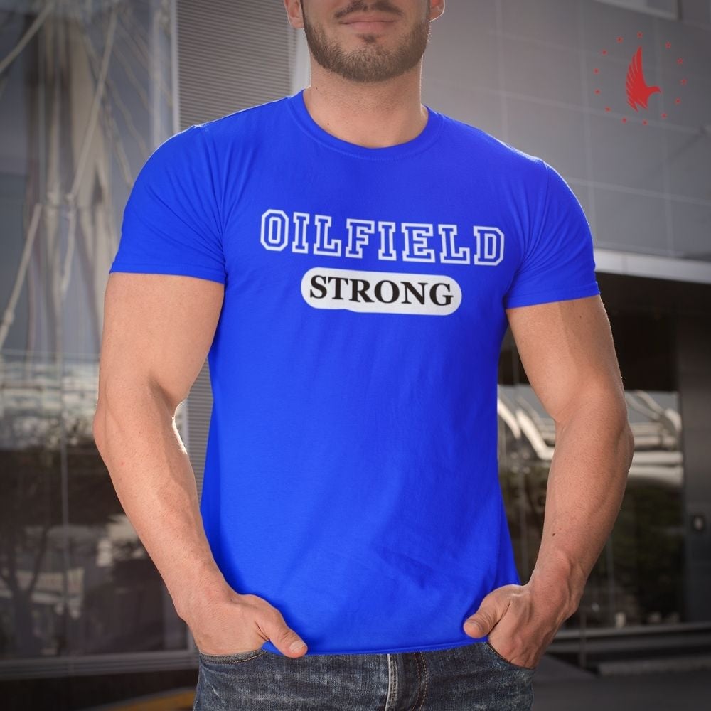 Loyalty Vibes Loyalty Vibes Classic Oilfield Strong T-Shirt royal blue