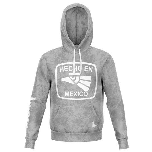 Hecho En Mexico Hoodie - Jesus Caribbean Grey Loyalty Vibes
