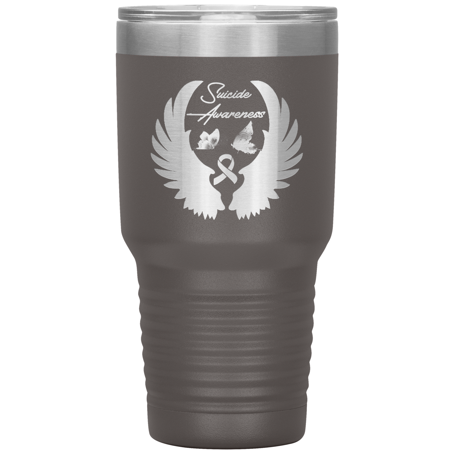 Loyalty Vibes Suicide Awareness Battle Tumbler Pewter