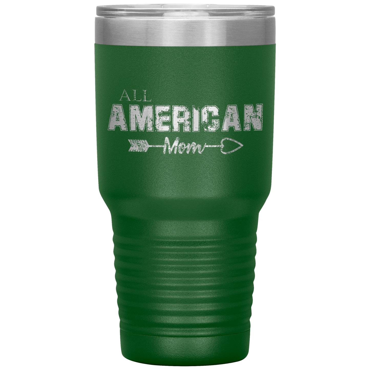 Loyalty Vibes All American Mom Tumbler Green