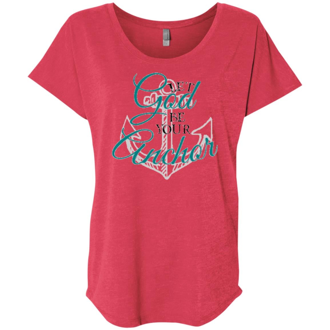 God's Anchor Flare Sleeve Shirt Vintage Red Loyalty Vibes