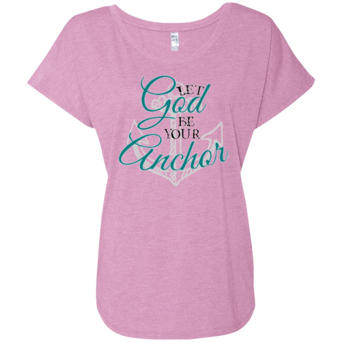 God's Anchor Flare Sleeve Shirt Vintage Lilac Loyalty Vibes