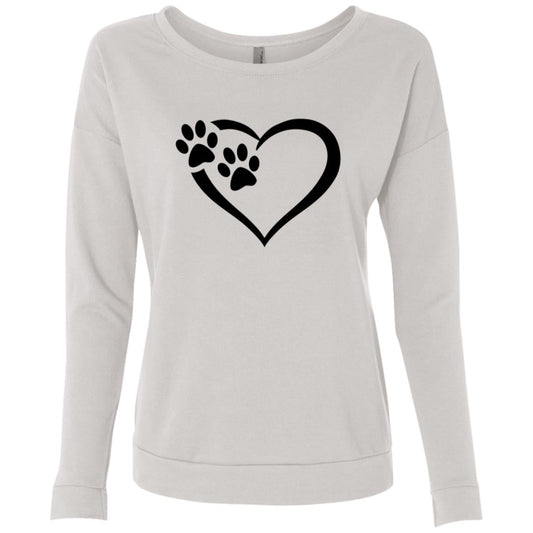 Ladies' Paws Of Passion Sweatshirt White Loyalty Vibes