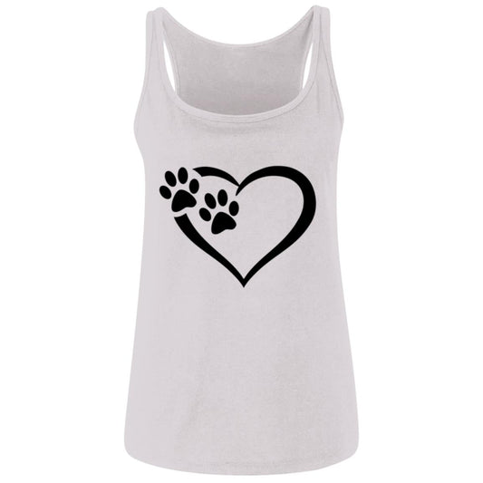 Relaxed Paws of Passion Tank Top White Loyalty Vibes