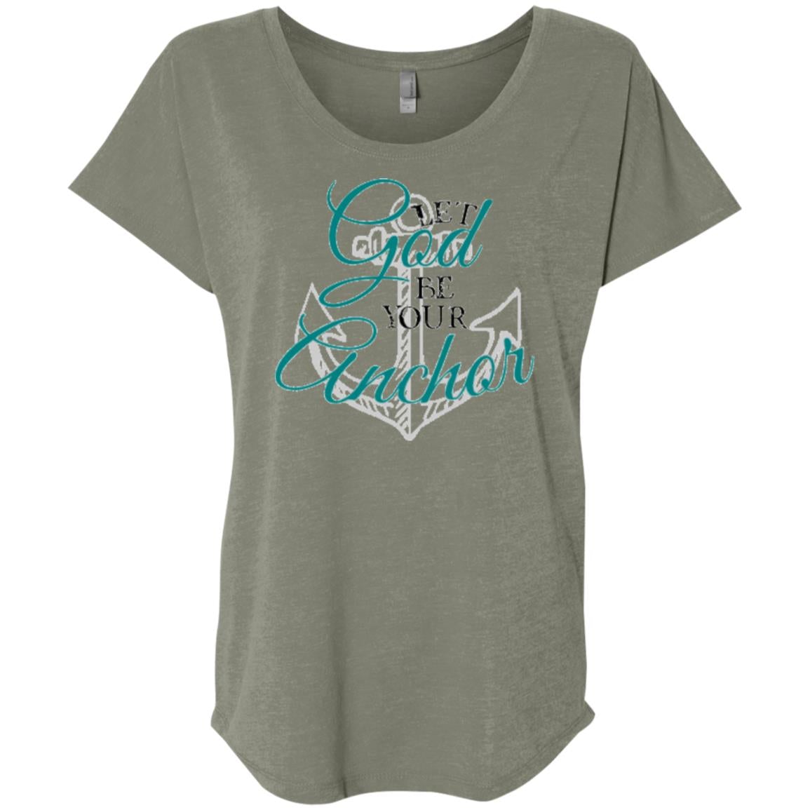 God's Anchor Flare Sleeve Shirt Venetian Grey Loyalty Vibes