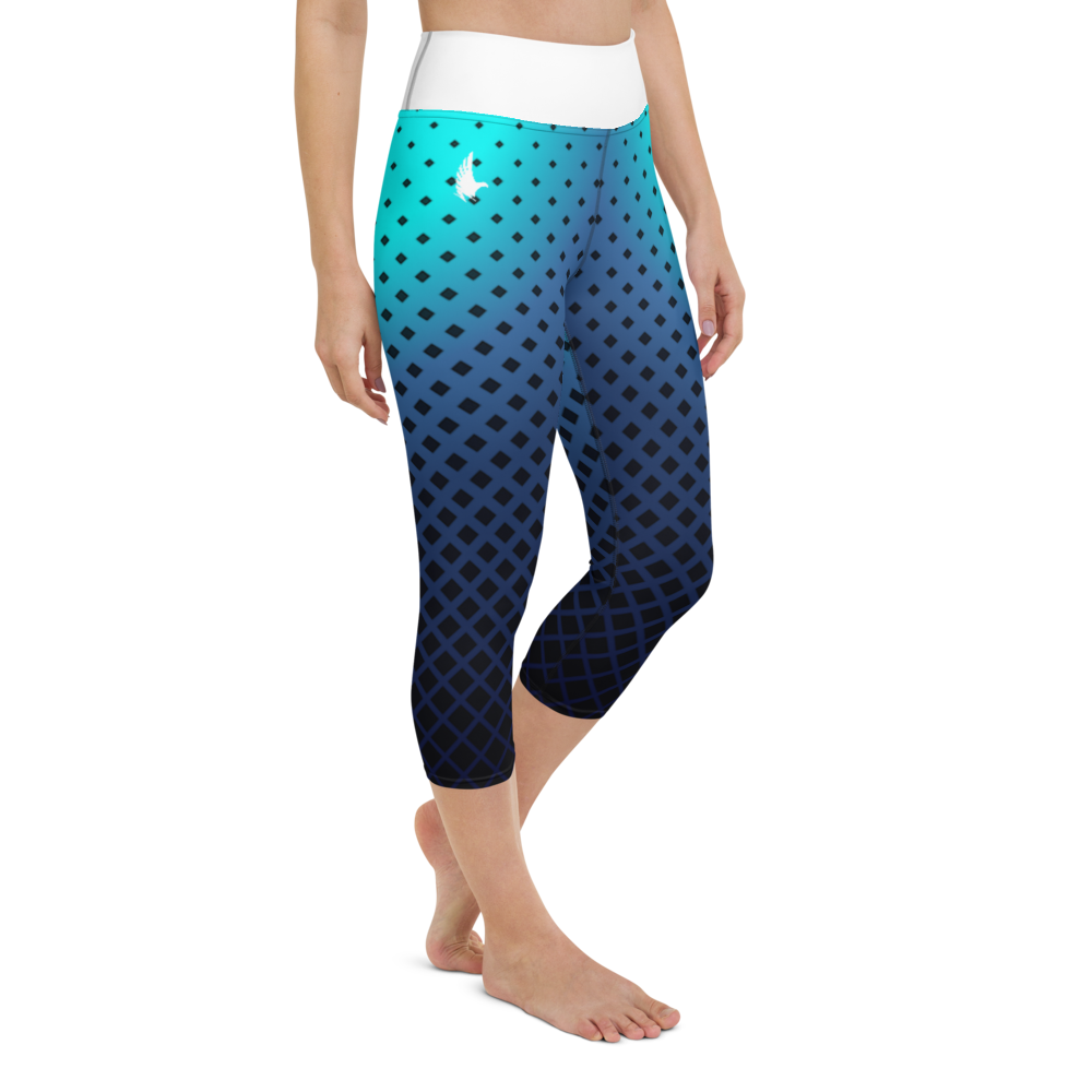 Ocean Flex Athletic Capris Mystic Blue - Loyalty Vibes