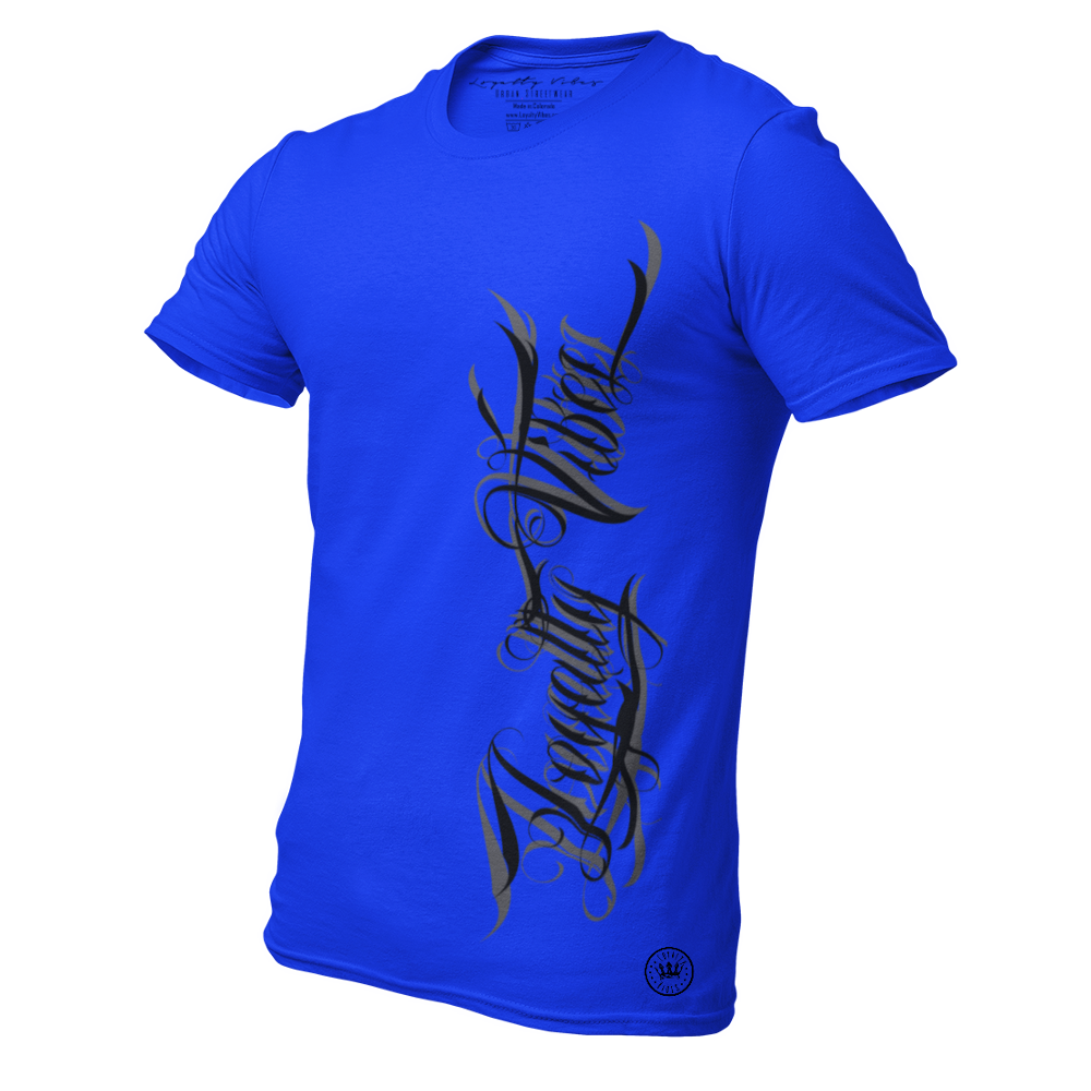 Loyalty Vibes Loyalty Vibes Magnitude Logo Graphic T-Shirt Blue