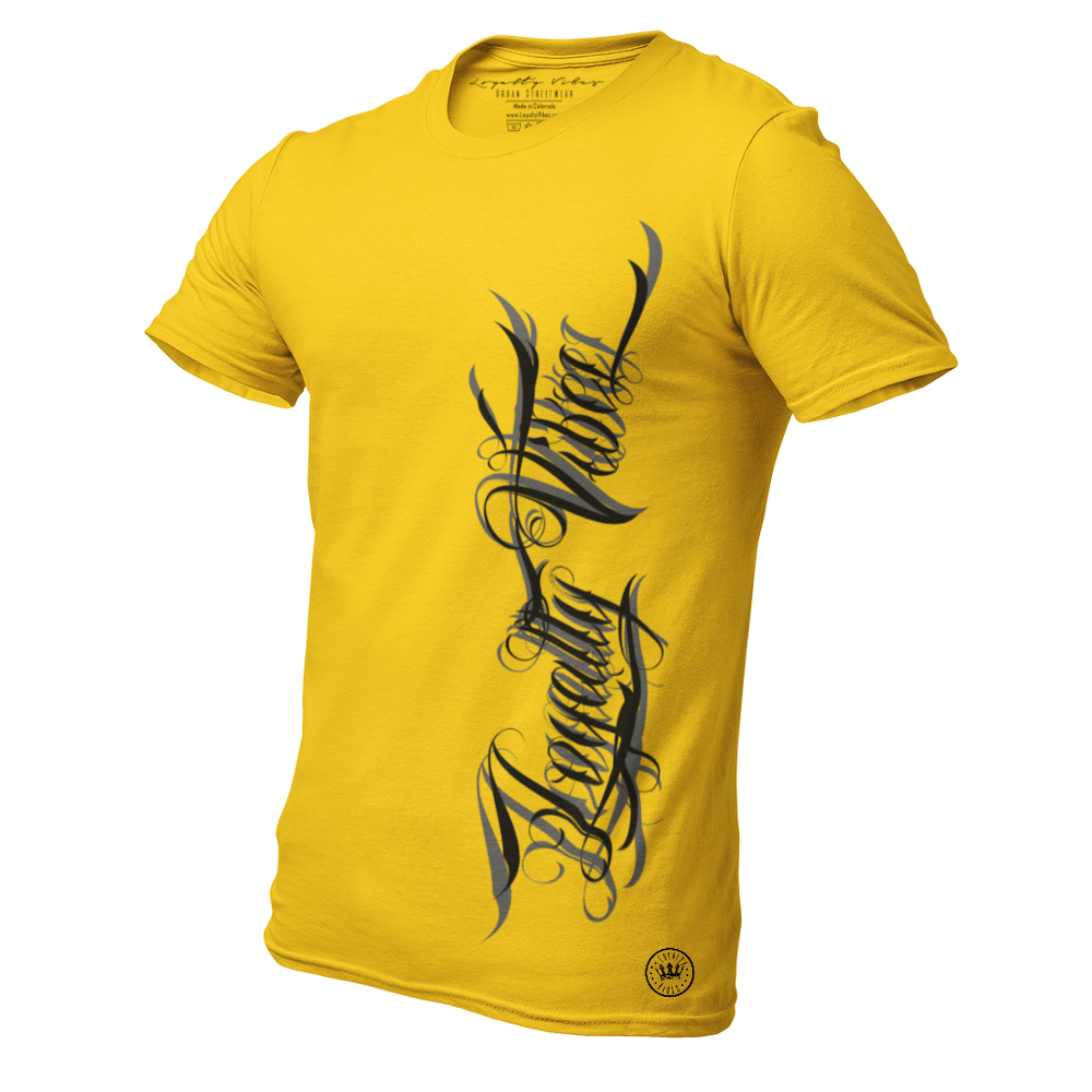 Loyalty Vibes Loyalty Vibes Magnitude Logo Graphic T-Shirt Gold