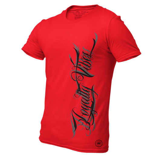 Loyalty Vibes Magnitude Logo Graphic T-Shirt Red Loyalty Vibes