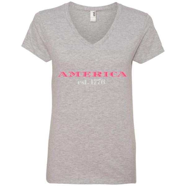 Patriotic Shirt America 1776 Heather Grey Loyalty Vibes