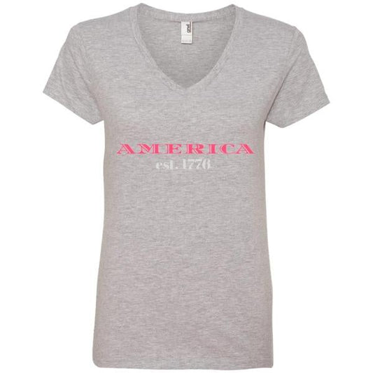 Patriotic Shirt America 1776 Heather Grey Loyalty Vibes