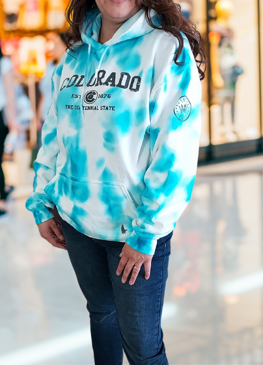 Loyalty Vibes Sportswear Colorado Tie Dye Hoodie Loyalty Vibes