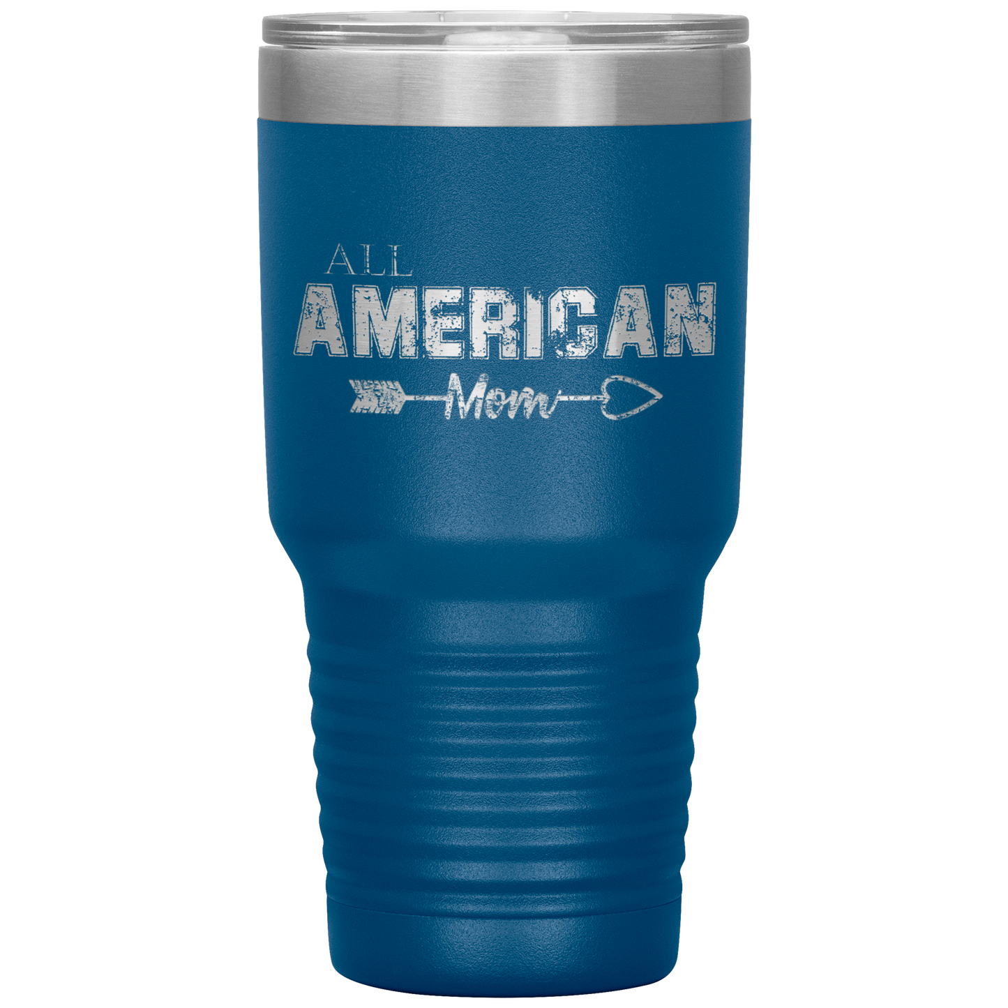 Loyalty Vibes All American Mom Tumbler Blue
