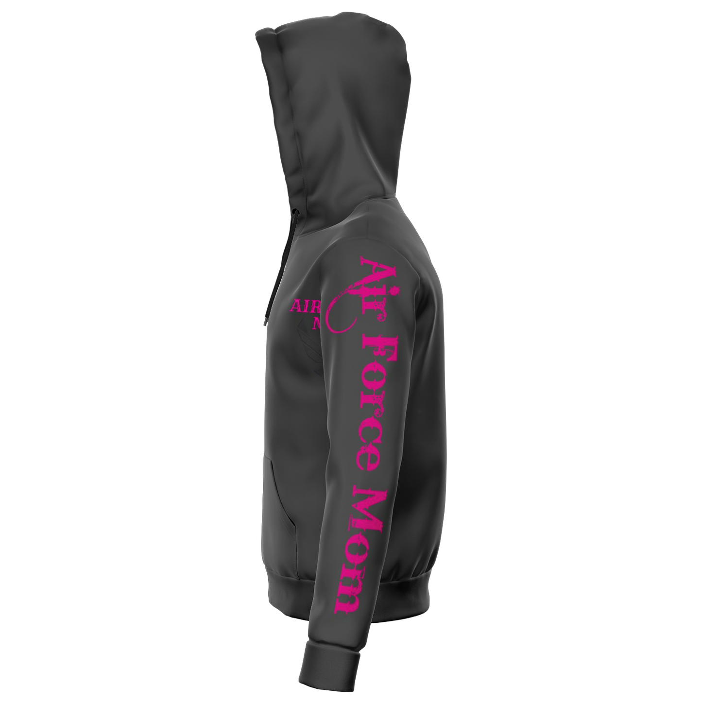 Air Force Mom Zip Up Hoodie Loyalty Vibes