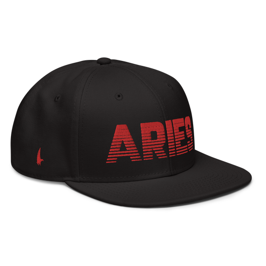 Loyalty Vibes Aries Snapback Hat Black Red Loyalty Vibes