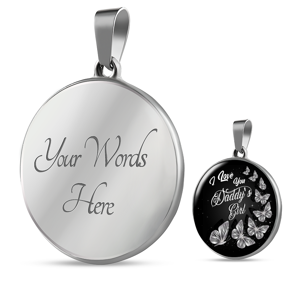 Loyalty Vibes Daddy's Girl Necklace Luxury Necklace (Silver) Yes