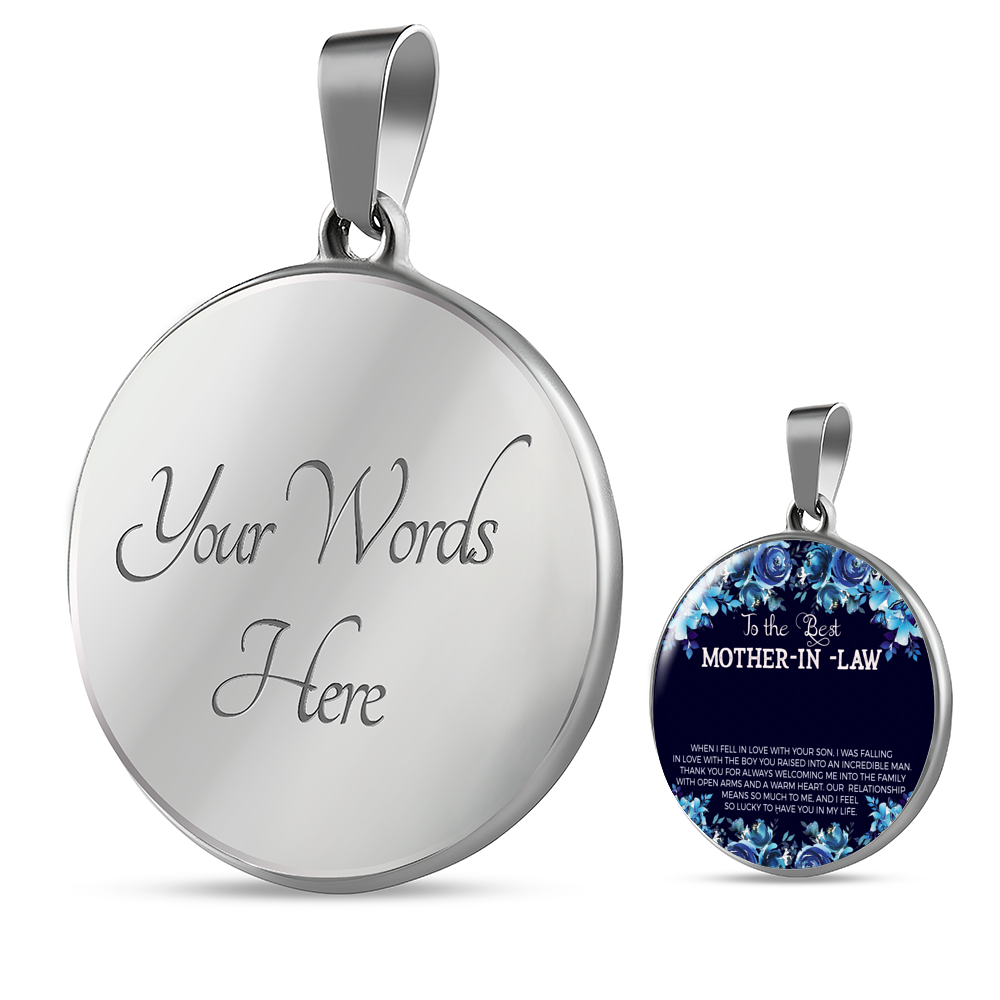 Best Mother In Law Necklace Luxury Necklace (Silver) Yes - Loyalty Vibes