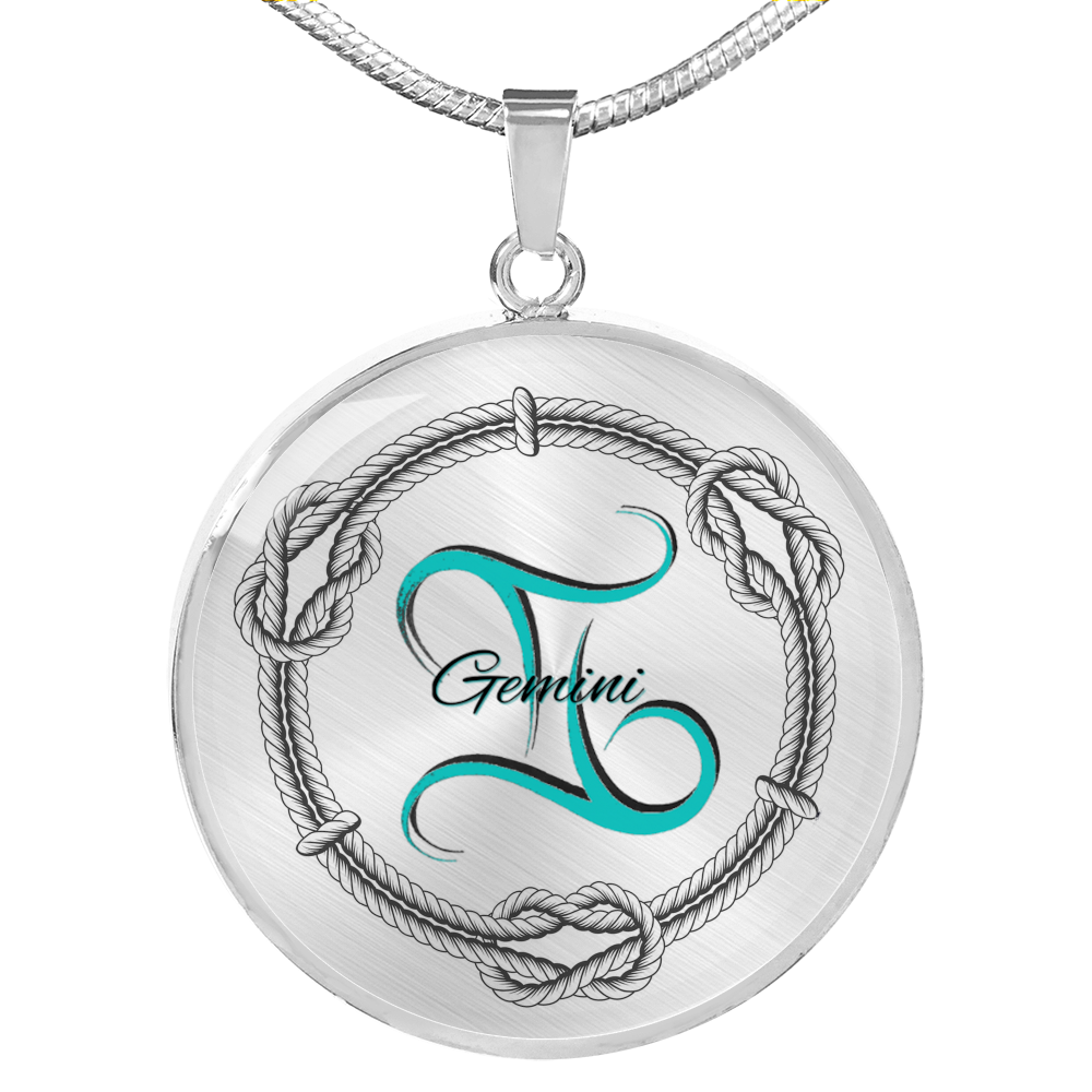 Sacred Gemini Necklace Luxury Necklace (Silver) No - Loyalty Vibes