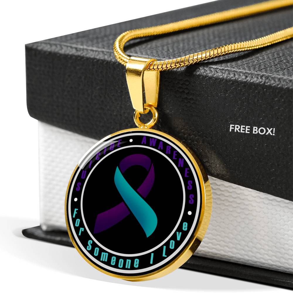 Loyalty Vibes Suicide Awareness Month Necklace Gold Yes