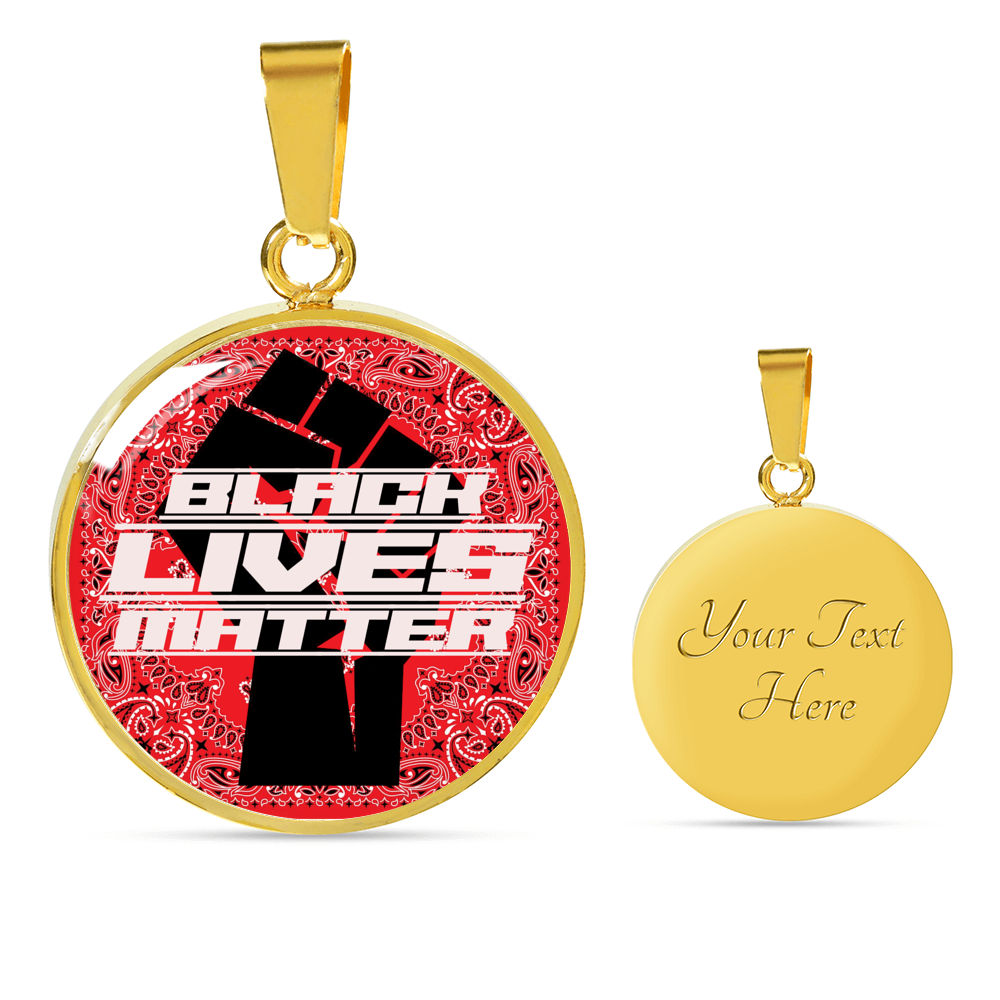 Loyalty Vibes Take A Stand BLM Necklace Luxury Necklace (Gold) Yes