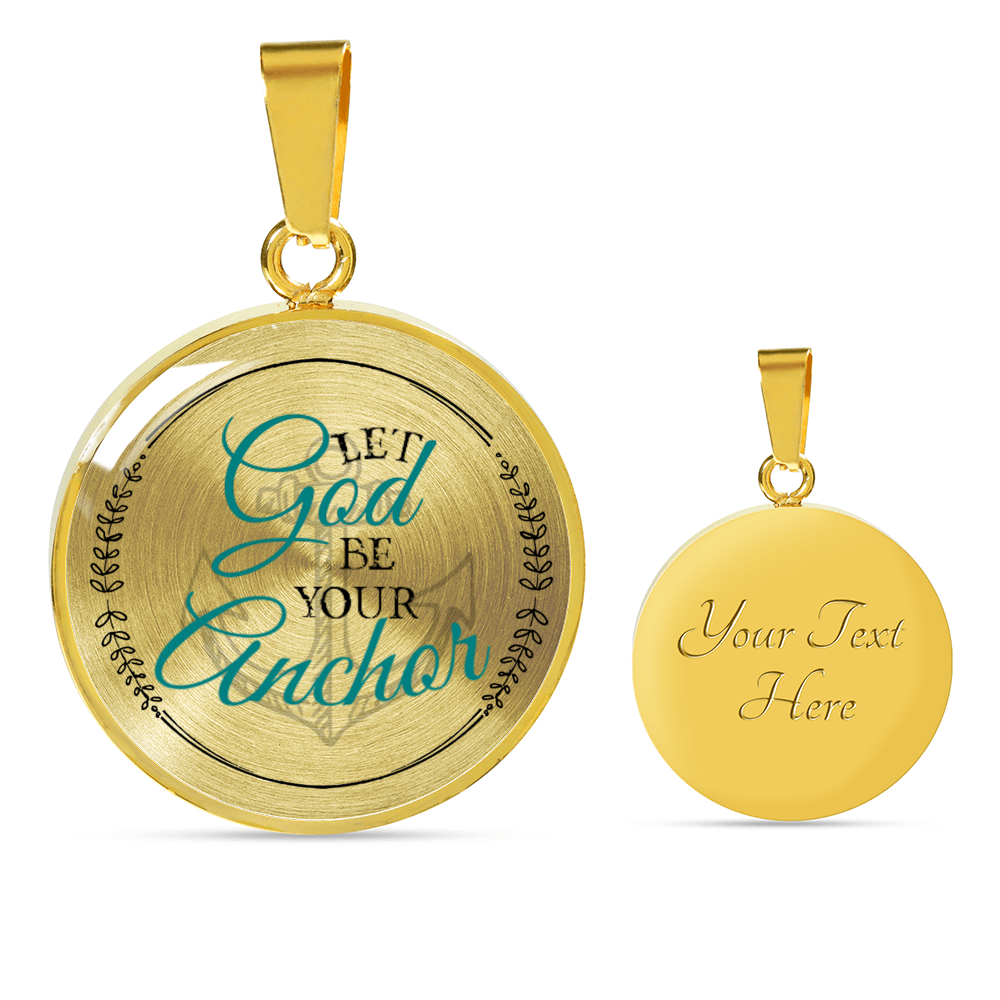 Let God Be Your Anchor Necklace Luxury Necklace (Gold) Yes - Loyalty Vibes
