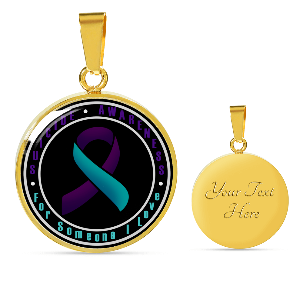 Loyalty Vibes Suicide Awareness Month Necklace Gold No