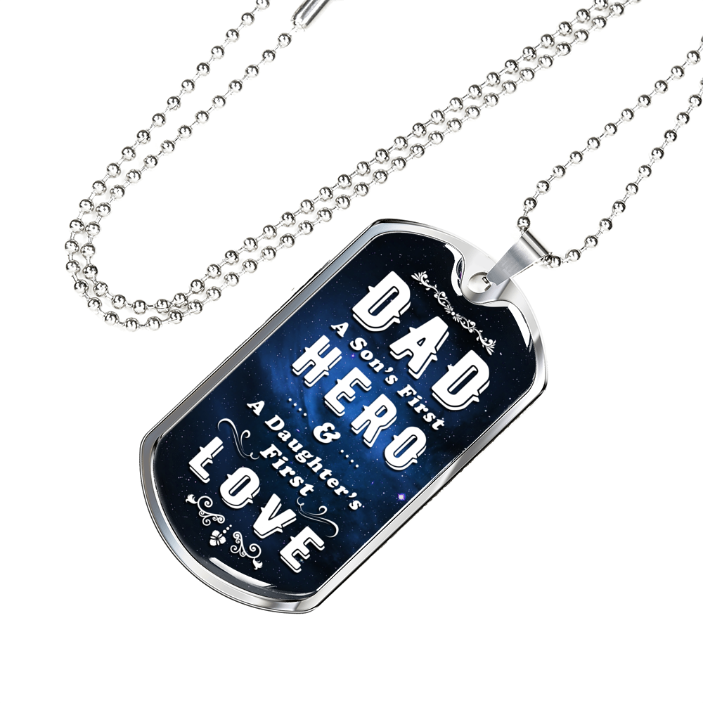 Loyalty Vibes A Dad's First Dog Tag Necklace