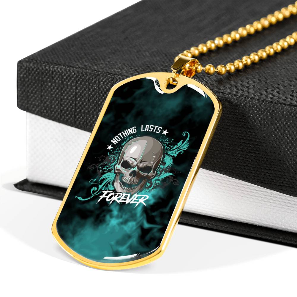 Nothing Wasted Dog Tag Necklace Loyalty Vibes