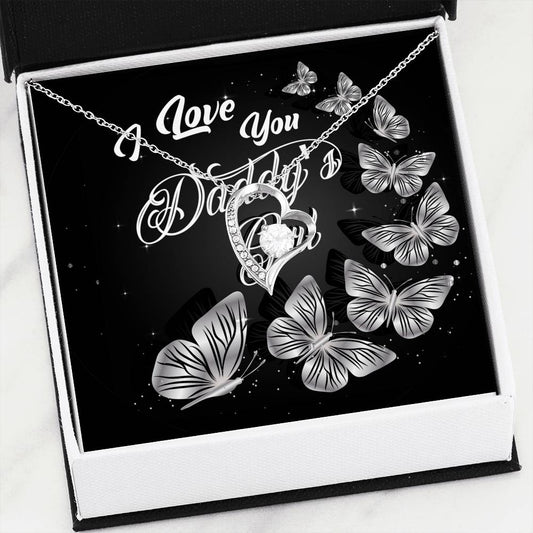 Daddy's Girl Heart Necklace Loyalty Vibes