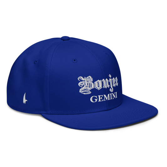 Loyalty Vibes Boujee Gemini Snapback Hat Blue OS Loyalty Vibes