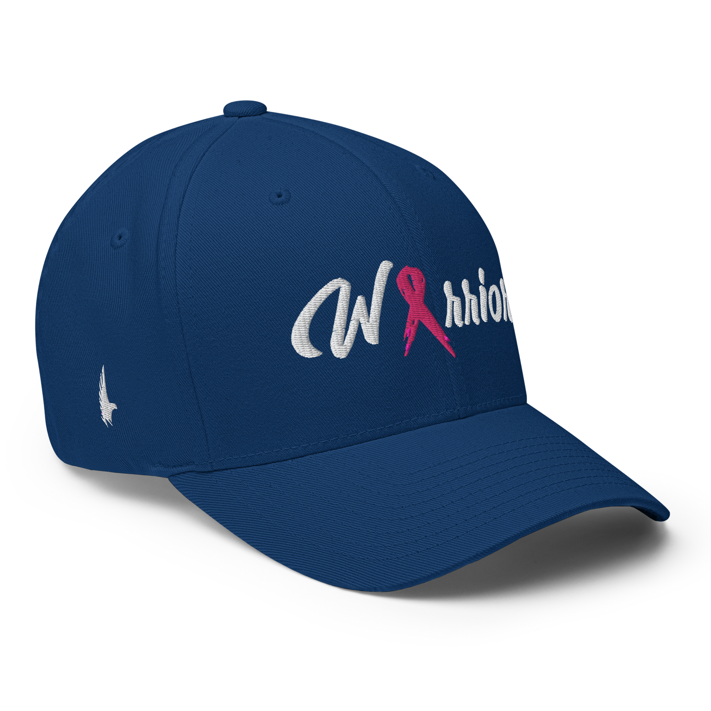 Loyalty Vibes Breast Cancer Warrior Fitted Hat Blue Loyalty Vibes