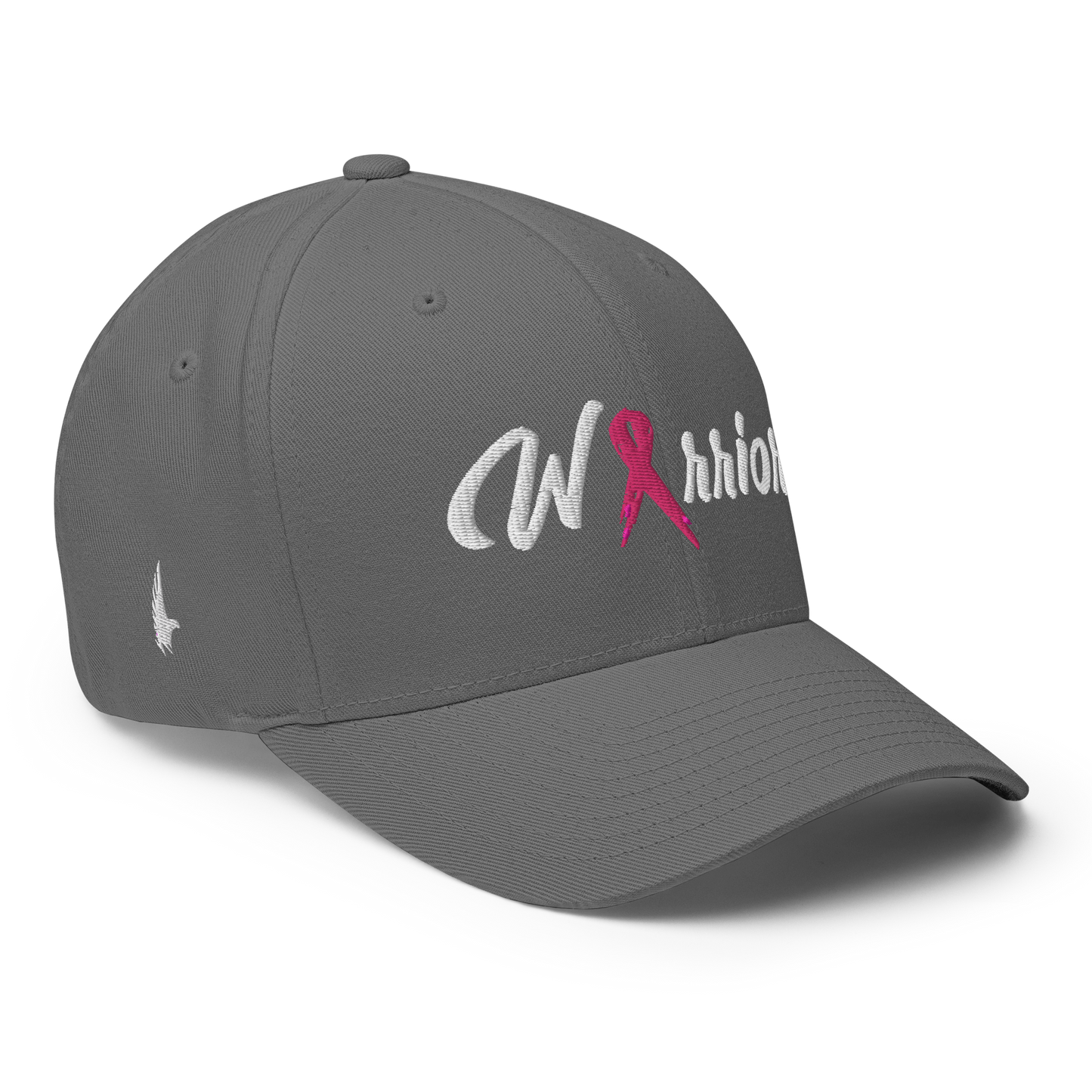Loyalty Vibes Breast Cancer Warrior Fitted Hat Grey Loyalty Vibes