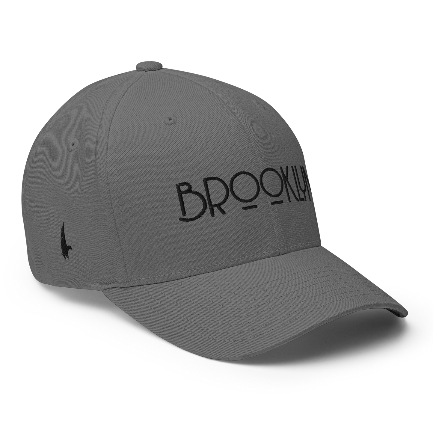 Loyalty Vibes Brooklyn Fitted Hat Grey Black Loyalty Vibes