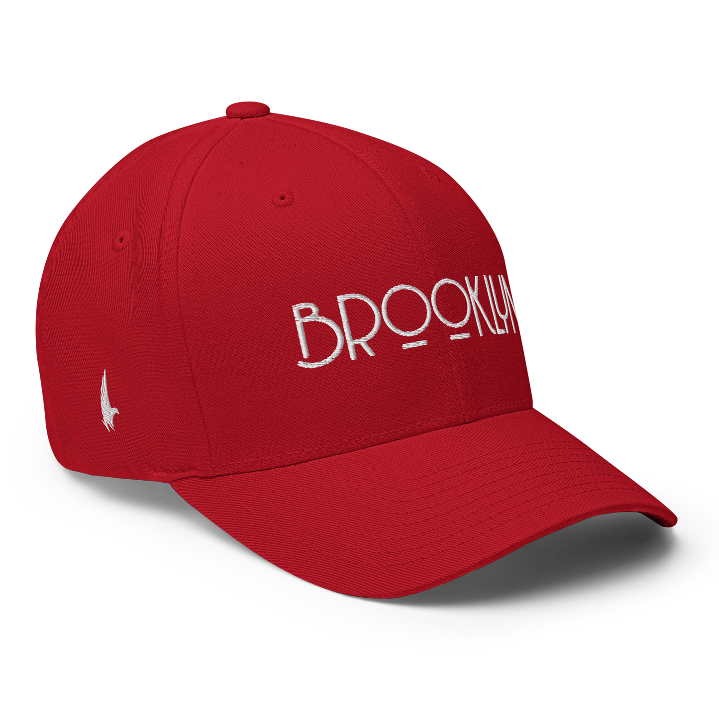 Loyalty Vibes Brooklyn Fitted Hat Red Loyalty Vibes