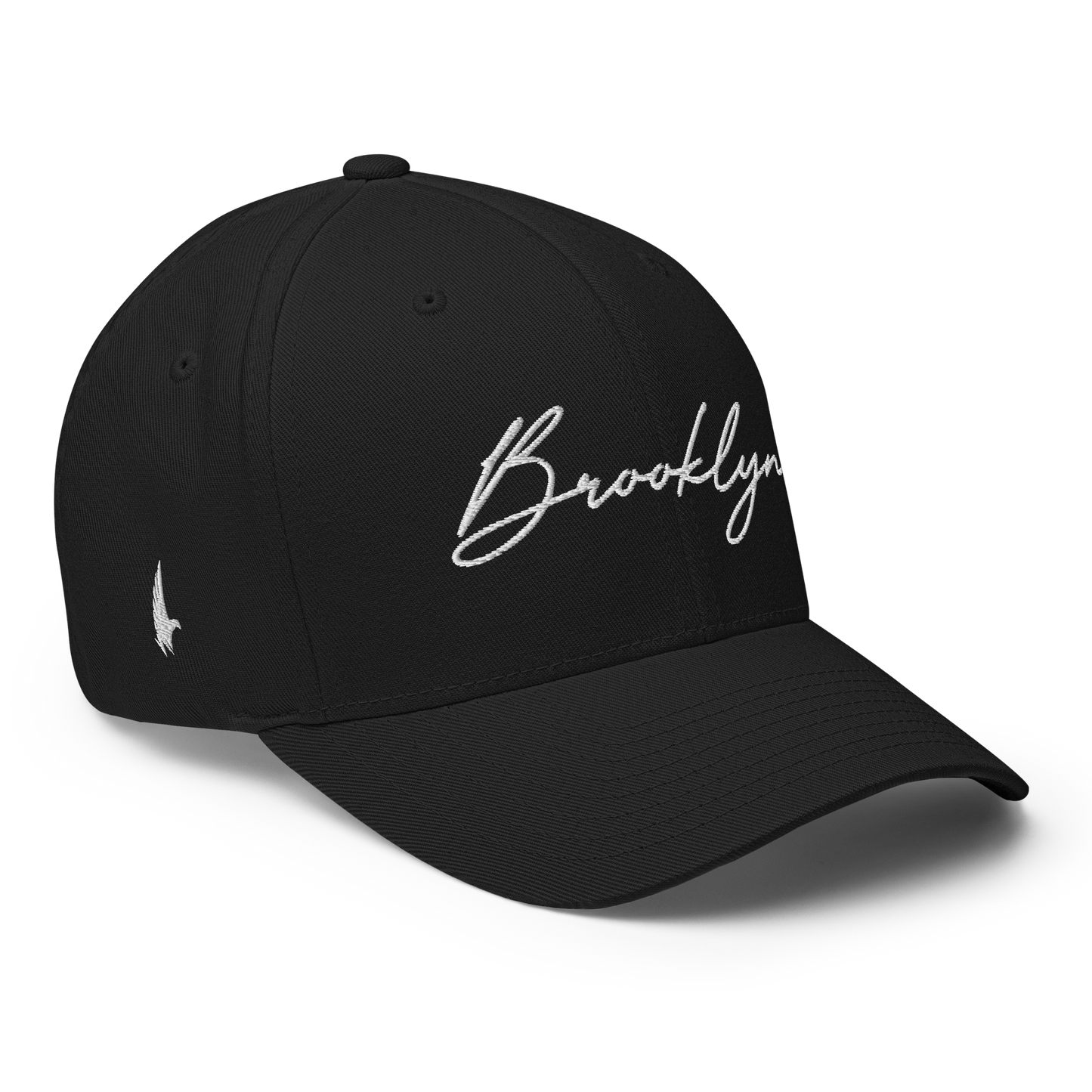 Loyalty Vibes Brooklyn Signature Series Fitted Hat Black White Loyalty Vibes